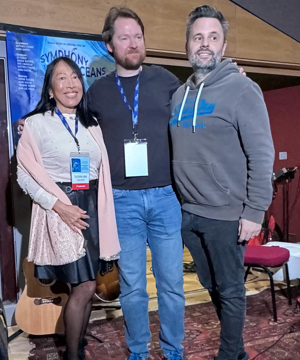 Susan with Killian Donnelly and Manu Martin